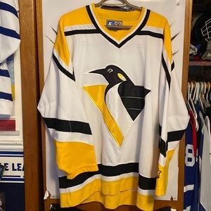 Vintage Pittsburgh Penguins Starter Jersey Large